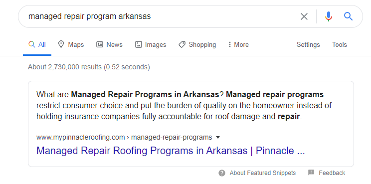 managed repair program Arkansas Google Search