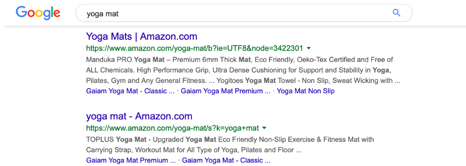 yoga mat serp